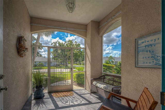 view of sunroom / solarium