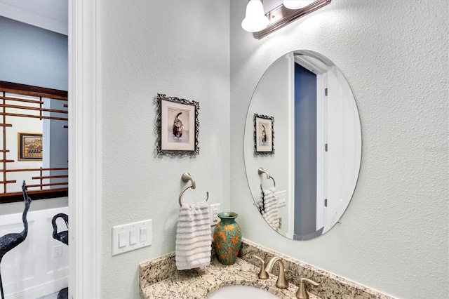 interior details featuring sink