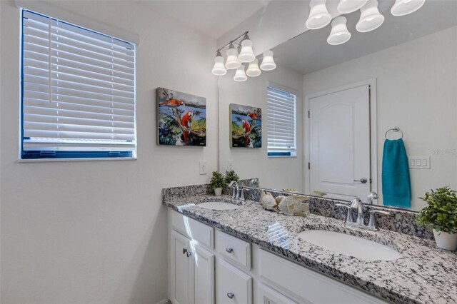 bathroom featuring vanity