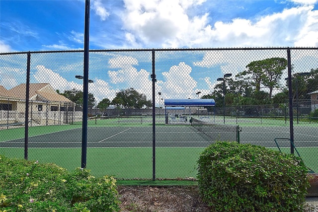 view of sport court