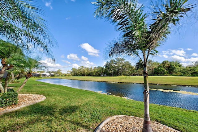 view of water feature