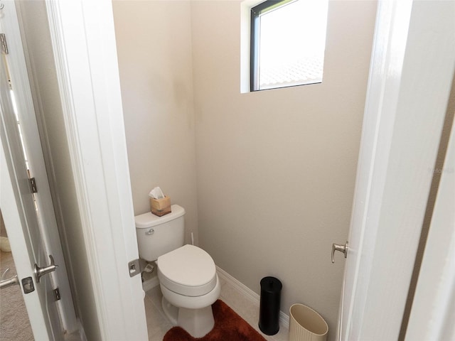 bathroom featuring toilet