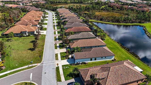 232 Carlino Dr, Nokomis, FL 34275 - aerial view featuring a water view and a residential view