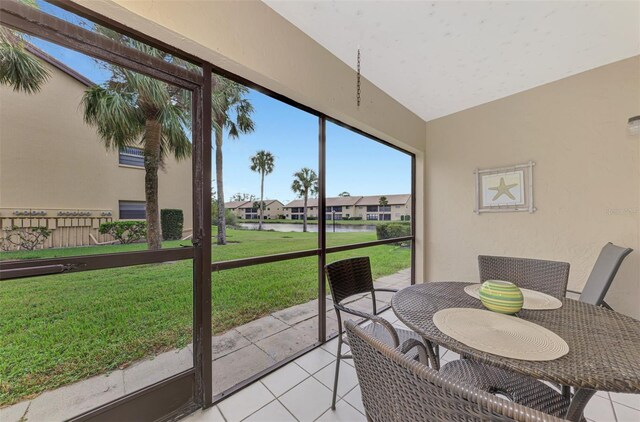 view of sunroom