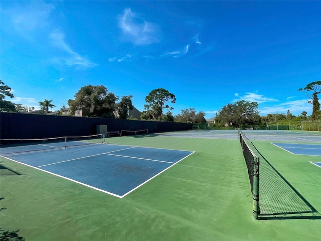 view of sport court