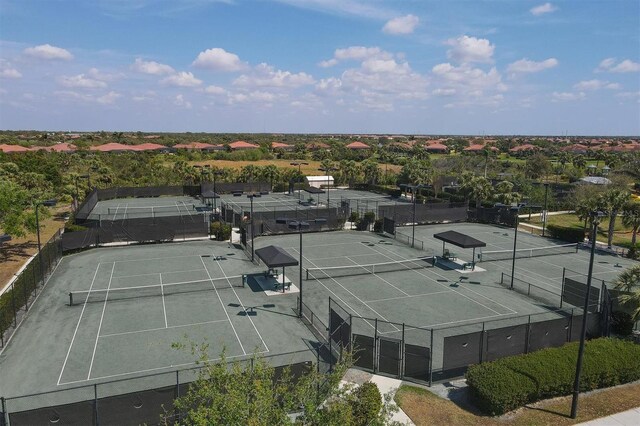 view of tennis court