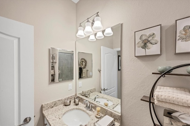 bathroom with vanity