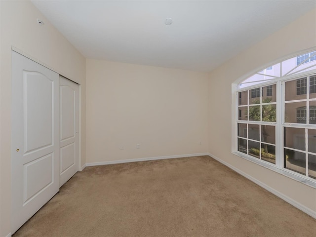 empty room with light carpet