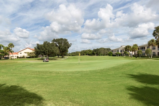 surrounding community featuring a lawn