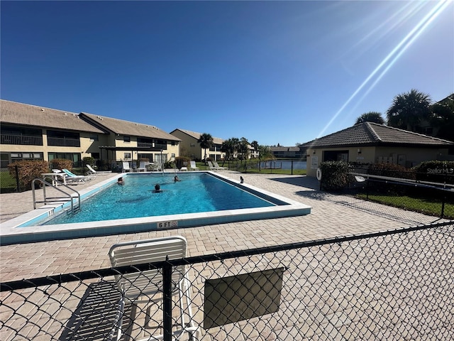 view of pool with a patio