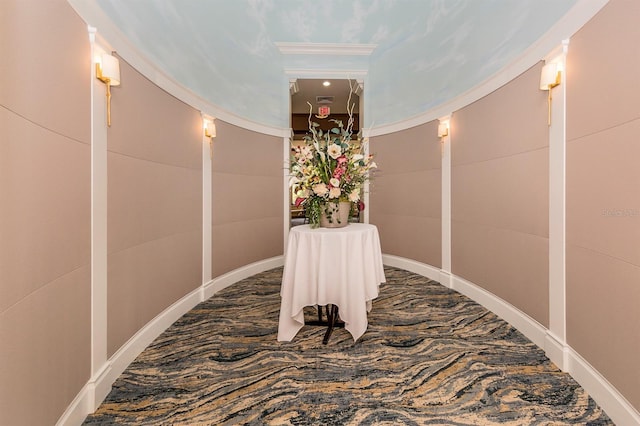 126 Cipriani Way N, Venice, FL 34275 - corridor with carpet and crown molding