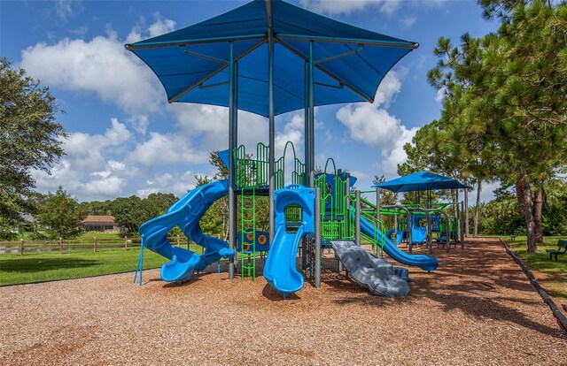 view of jungle gym