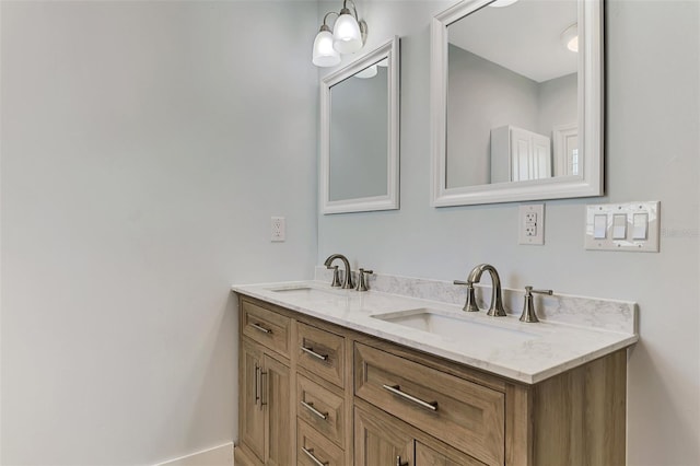 bathroom featuring vanity