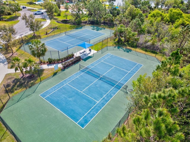 view of tennis court