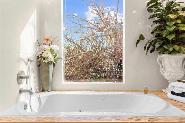 full bath with a bath