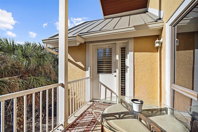 view of balcony