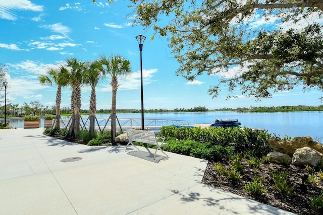 view of water feature