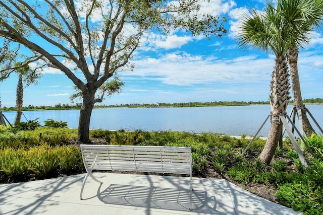 view of water feature