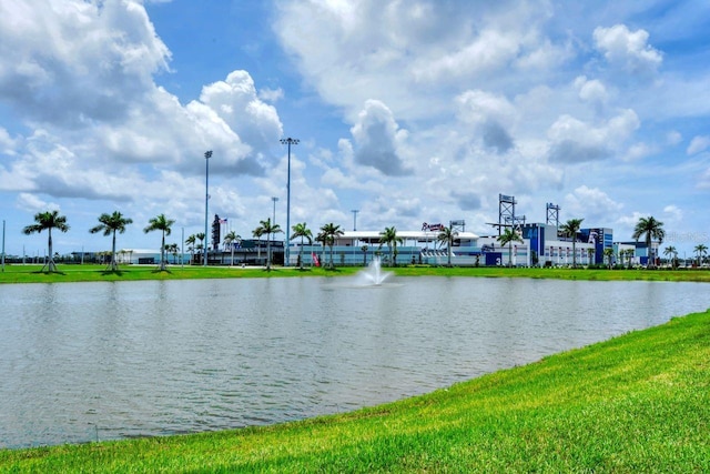 view of water feature