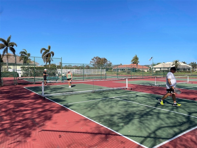 view of tennis court