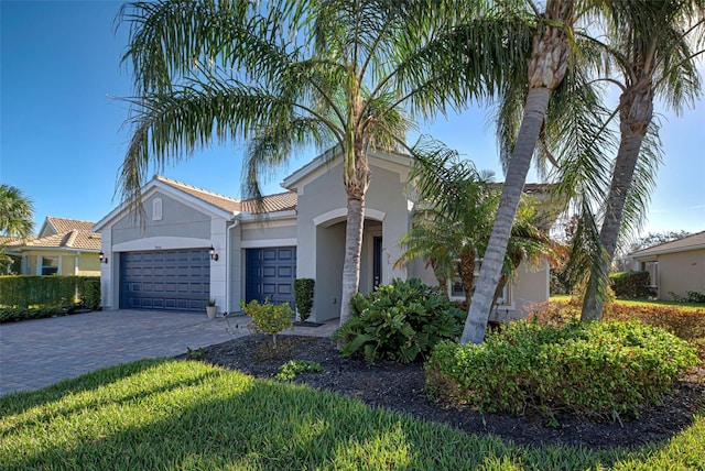 view of front of home featuring a garage