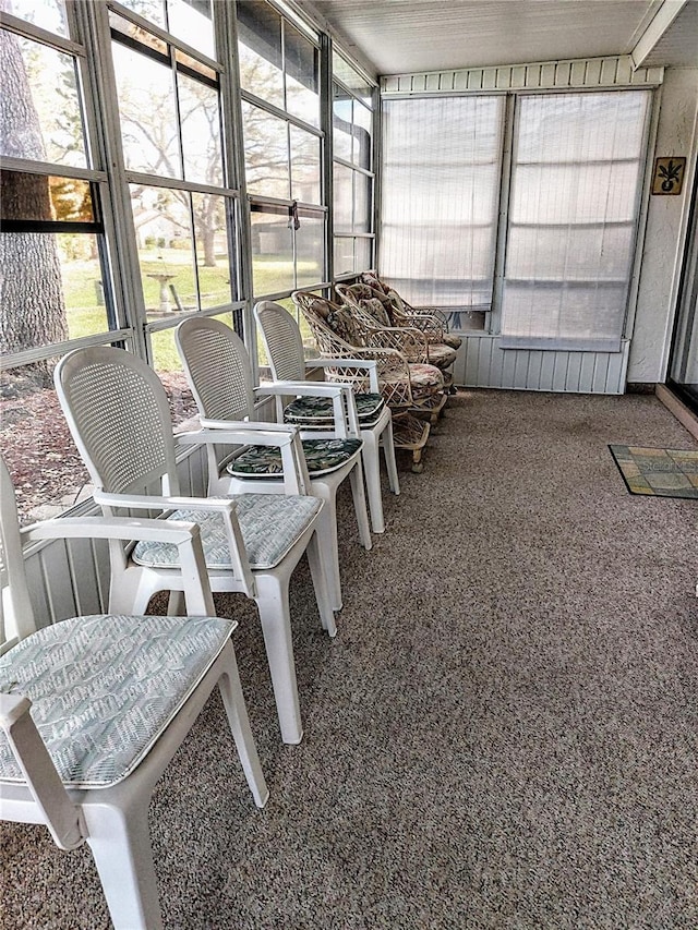 sunroom featuring a wealth of natural light