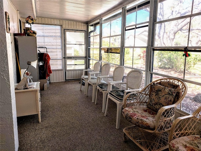 view of sunroom / solarium