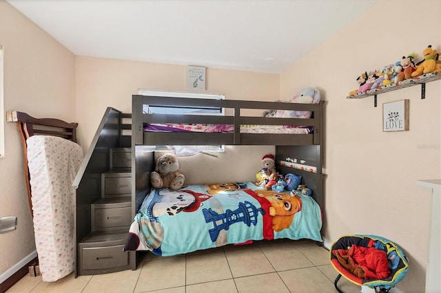 view of tiled bedroom