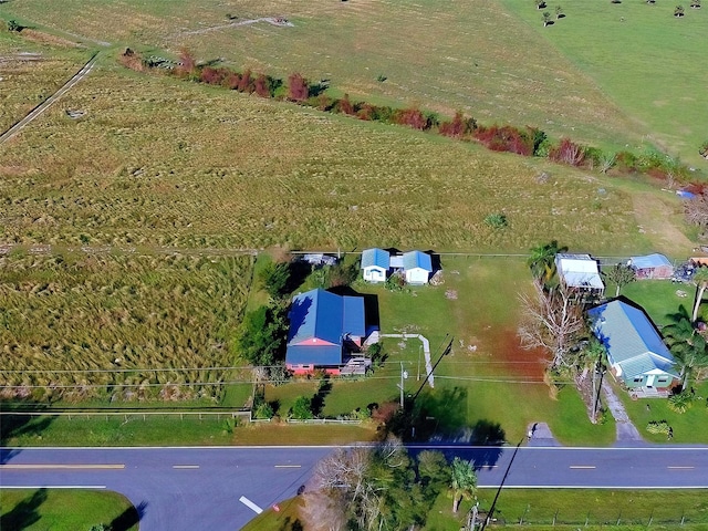 bird's eye view featuring a rural view