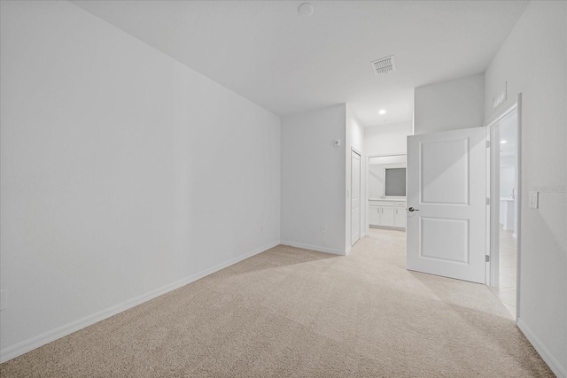 empty room with light carpet