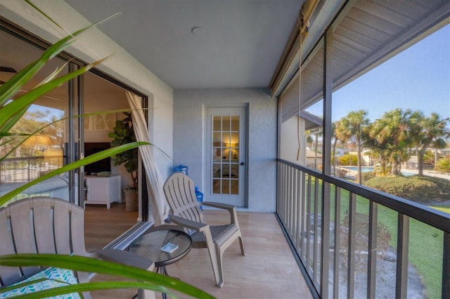 view of balcony