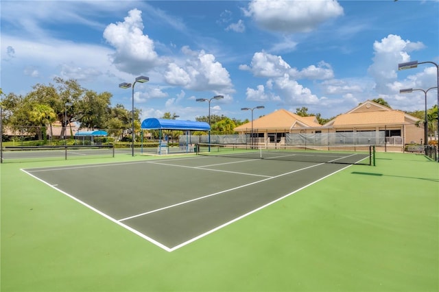 view of tennis court