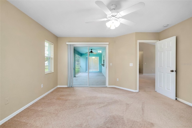 view of carpeted empty room