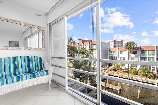 sunroom with plenty of natural light