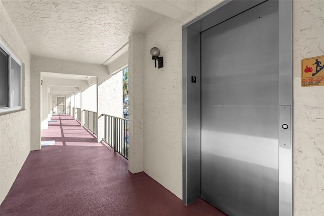 corridor with elevator