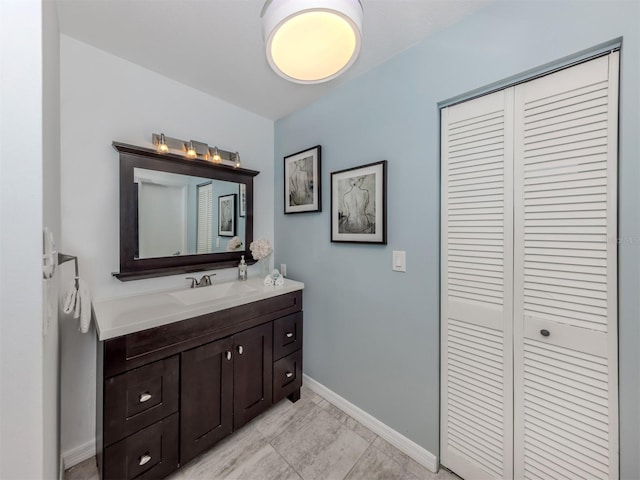 bathroom with vanity