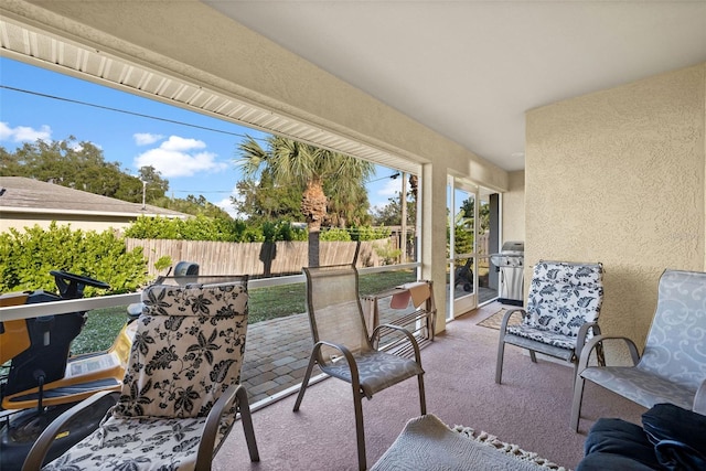 view of sunroom / solarium