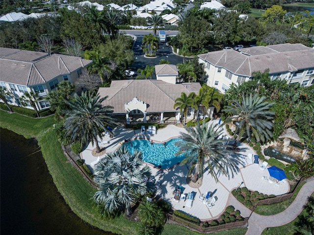 1704 Triano Cir Unit 1704, Venice, FL 34292 - bird's eye view of a pool area