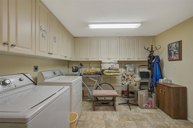 1402 Grand Blvd Unit 240, Sarasota, FL 34232 - washroom with washing machine and clothes dryer and cabinet space