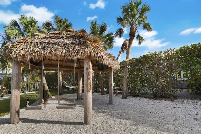 view of property's community featuring a gazebo