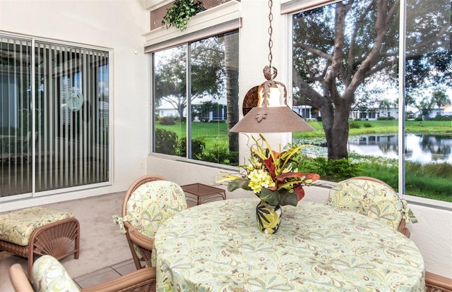 649 Crossfield Cir Unit 10, Venice, FL 34293 - sunroom / solarium with a water view