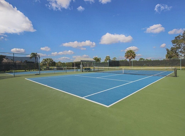 view of tennis court