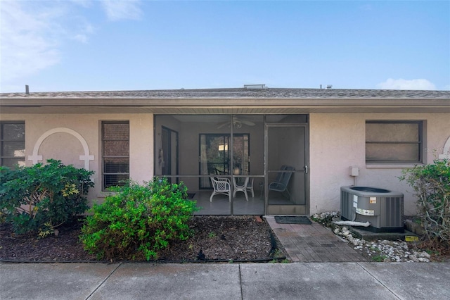 entrance to property with central AC