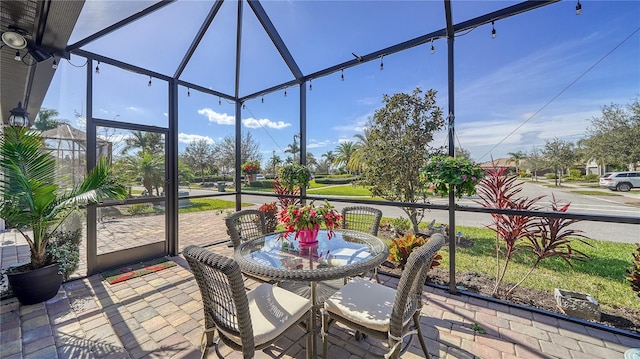 view of sunroom / solarium