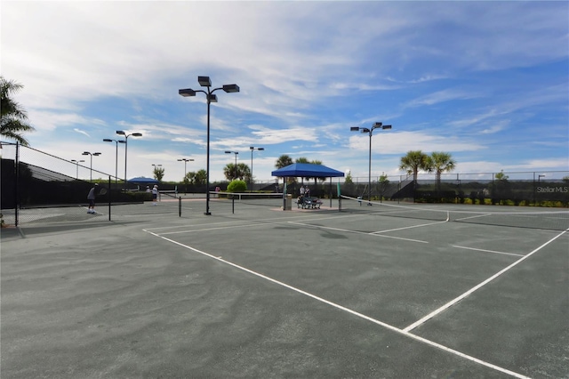 view of tennis court