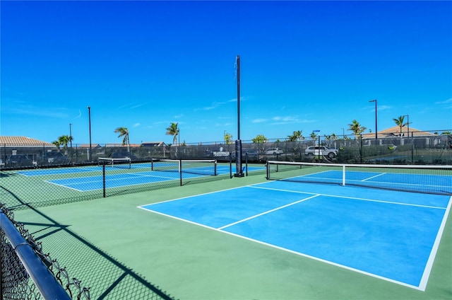 view of tennis court