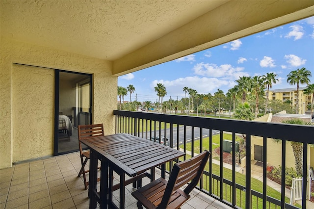 view of balcony