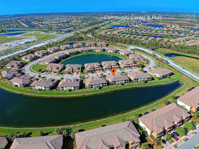 20190 Ragazza Cir Unit 202, Venice, FL 34293 - aerial view of property and surrounding area featuring nearby suburban area and a nearby body of water