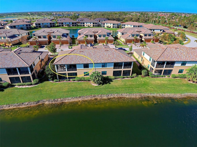 20190 Ragazza Cir Unit 202, Venice, FL 34293 - aerial perspective of suburban area featuring a nearby body of water