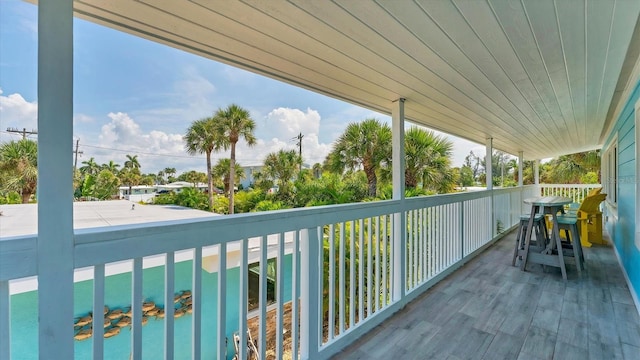 view of balcony